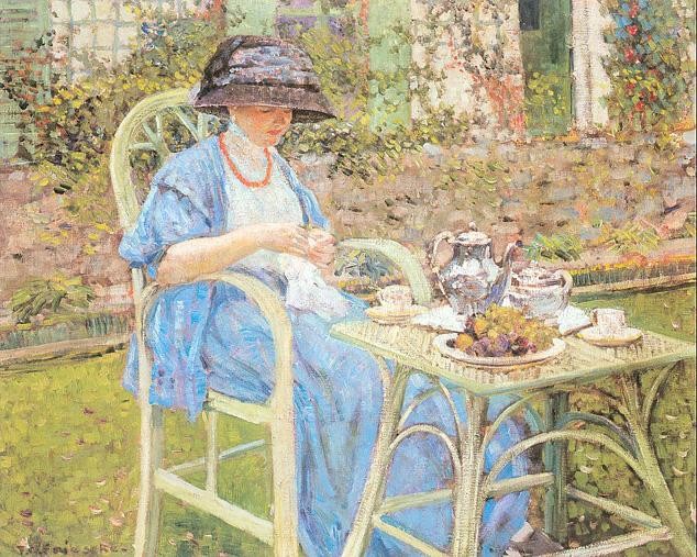 Frederick Carl Frieseke Breakfast in the Garden